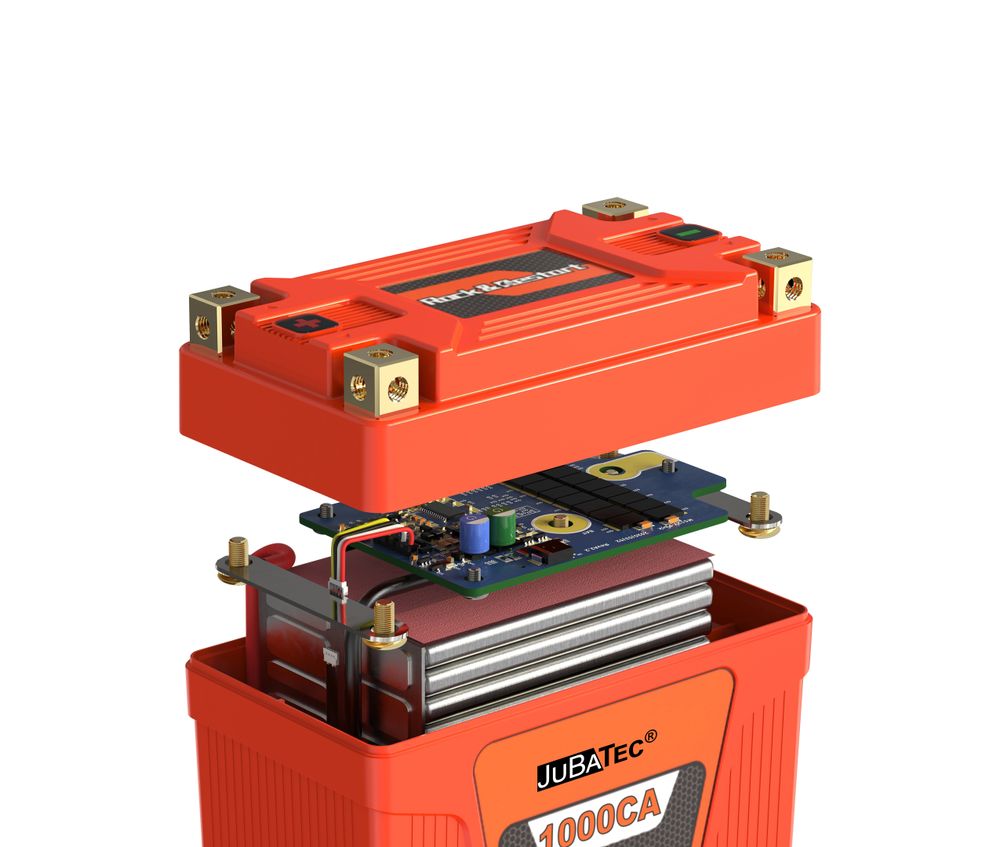 LiFePO4 Starterbatterie für Motorräder mit BMS (Batterie